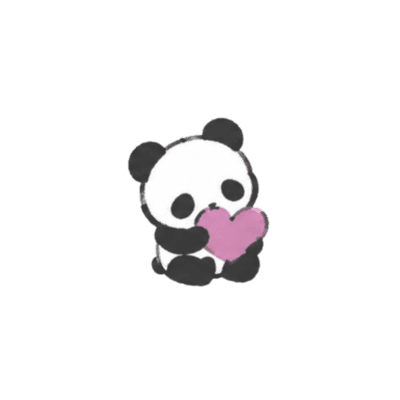 Bao holding a pink heart